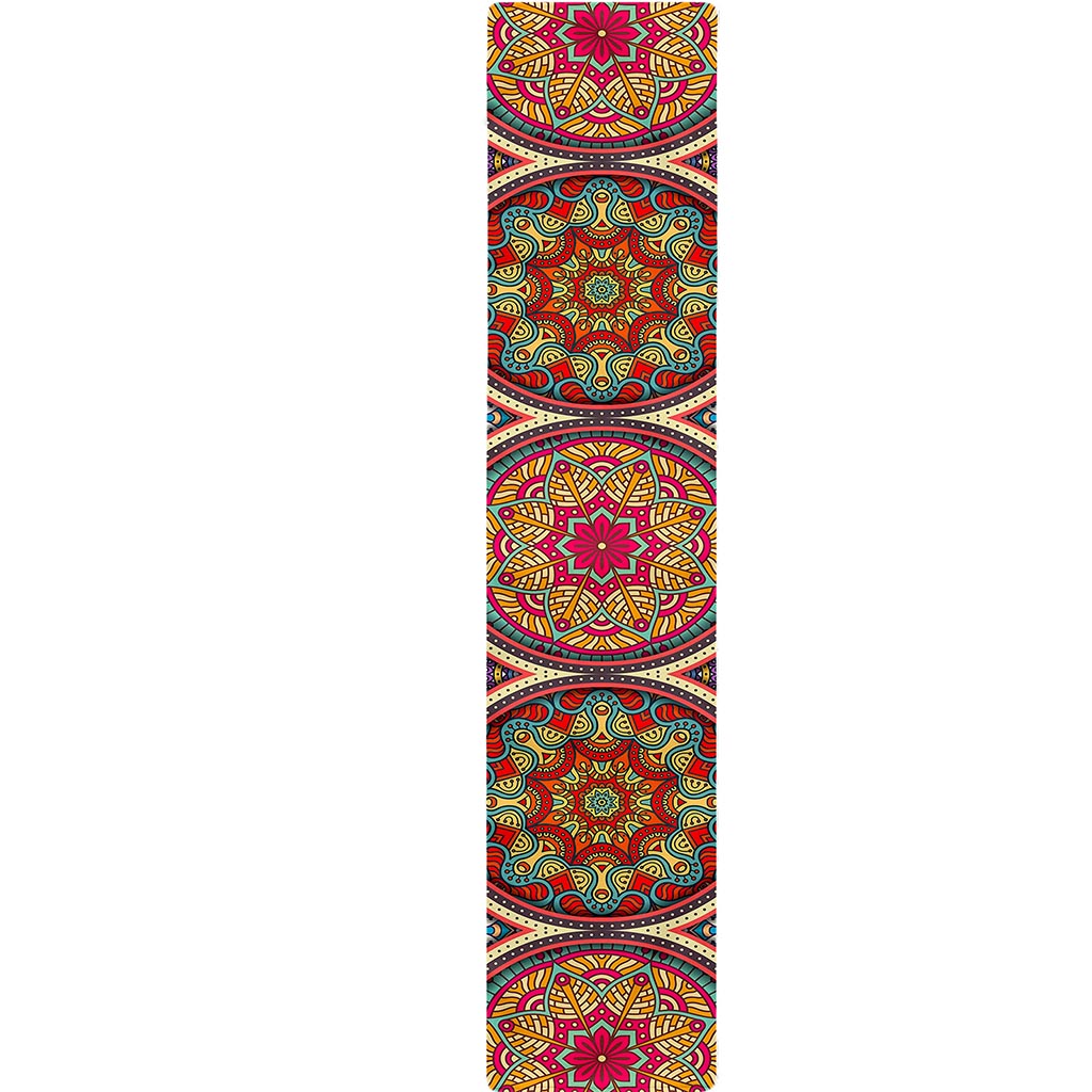 Oval Bohemian Mandala Patchwork Print Table Runner