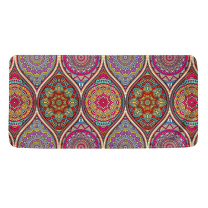 Oval Bohemian Mandala Patchwork Print Towel
