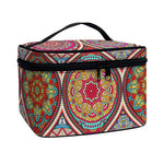 Oval Bohemian Mandala Patchwork Print Travel Makeup Bag