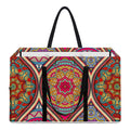 Oval Bohemian Mandala Patchwork Print Utility Tote Bag