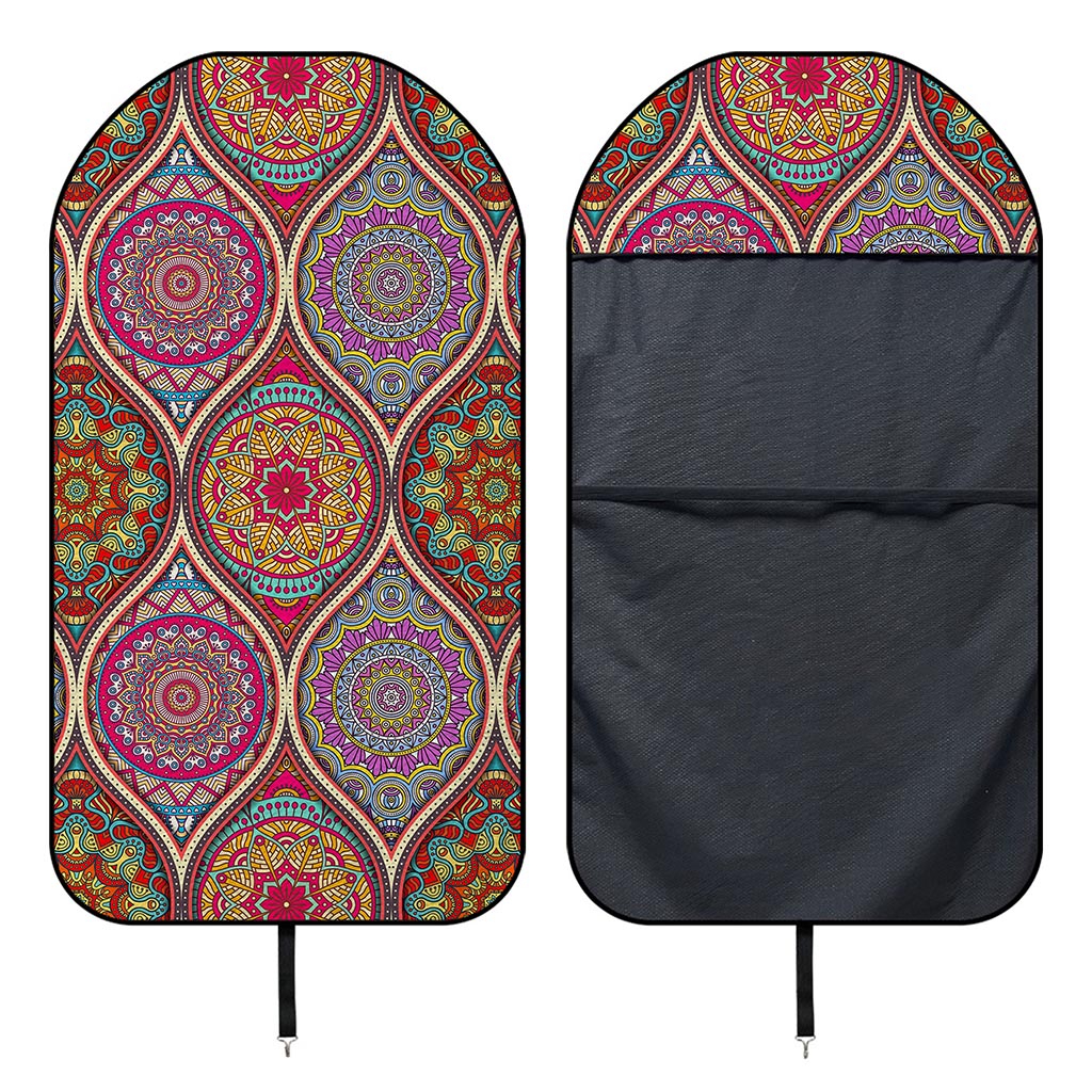 Oval Bohemian Mandala Patchwork Print Waterproof Car Seat Cover