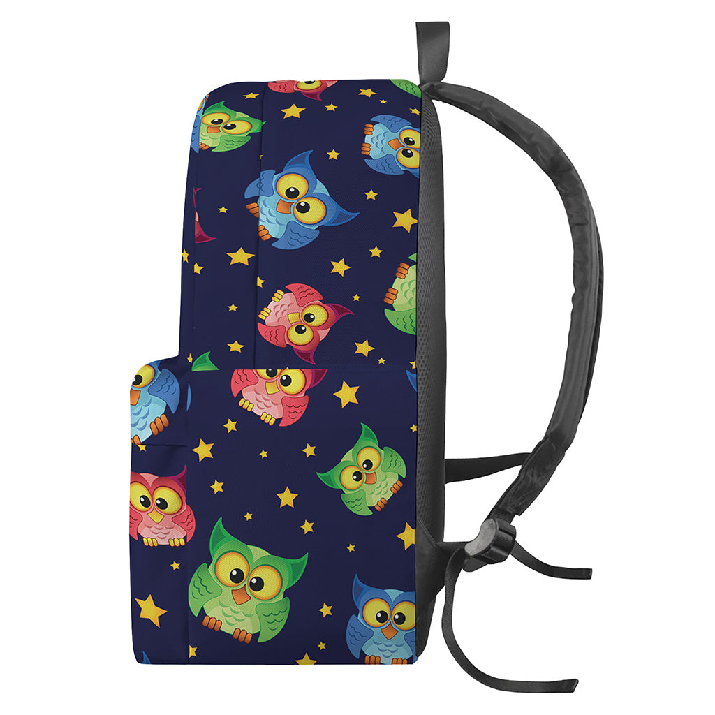 Owl And Star Pattern Print Backpack