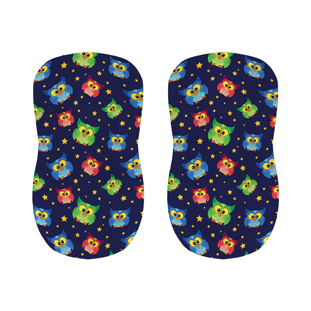 Owl And Star Pattern Print Bar Stool Covers