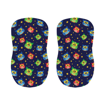 Owl And Star Pattern Print Bar Stool Covers