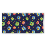 Owl And Star Pattern Print Beach Towel