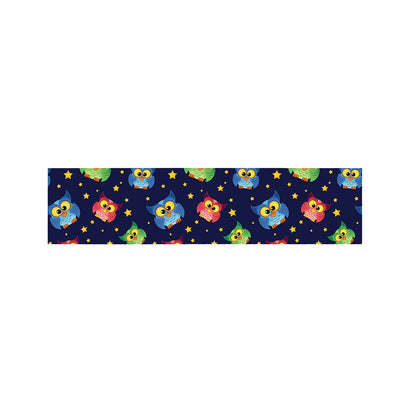 Owl And Star Pattern Print Bed Runner
