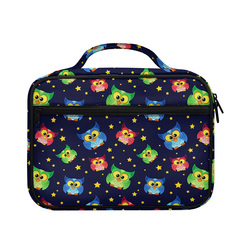Owl And Star Pattern Print Briefcase Bible Bag