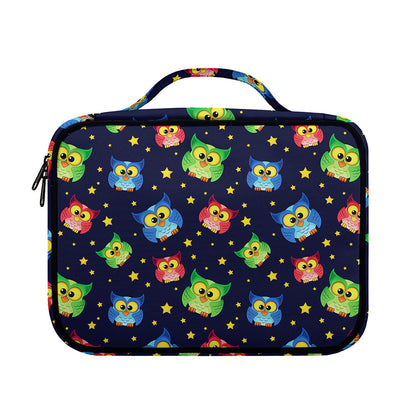 Owl And Star Pattern Print Briefcase Bible Bag