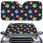 Owl And Star Pattern Print Car Windshield Sun Shade