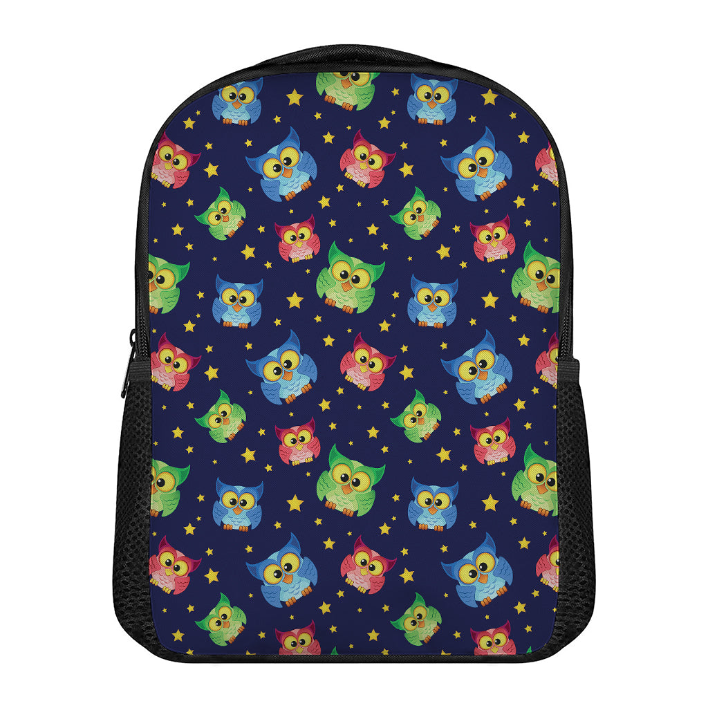 Owl And Star Pattern Print Casual Backpack