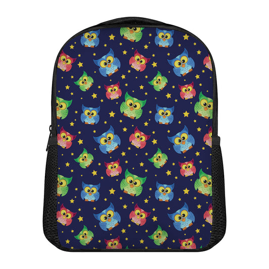 Owl And Star Pattern Print Casual Backpack