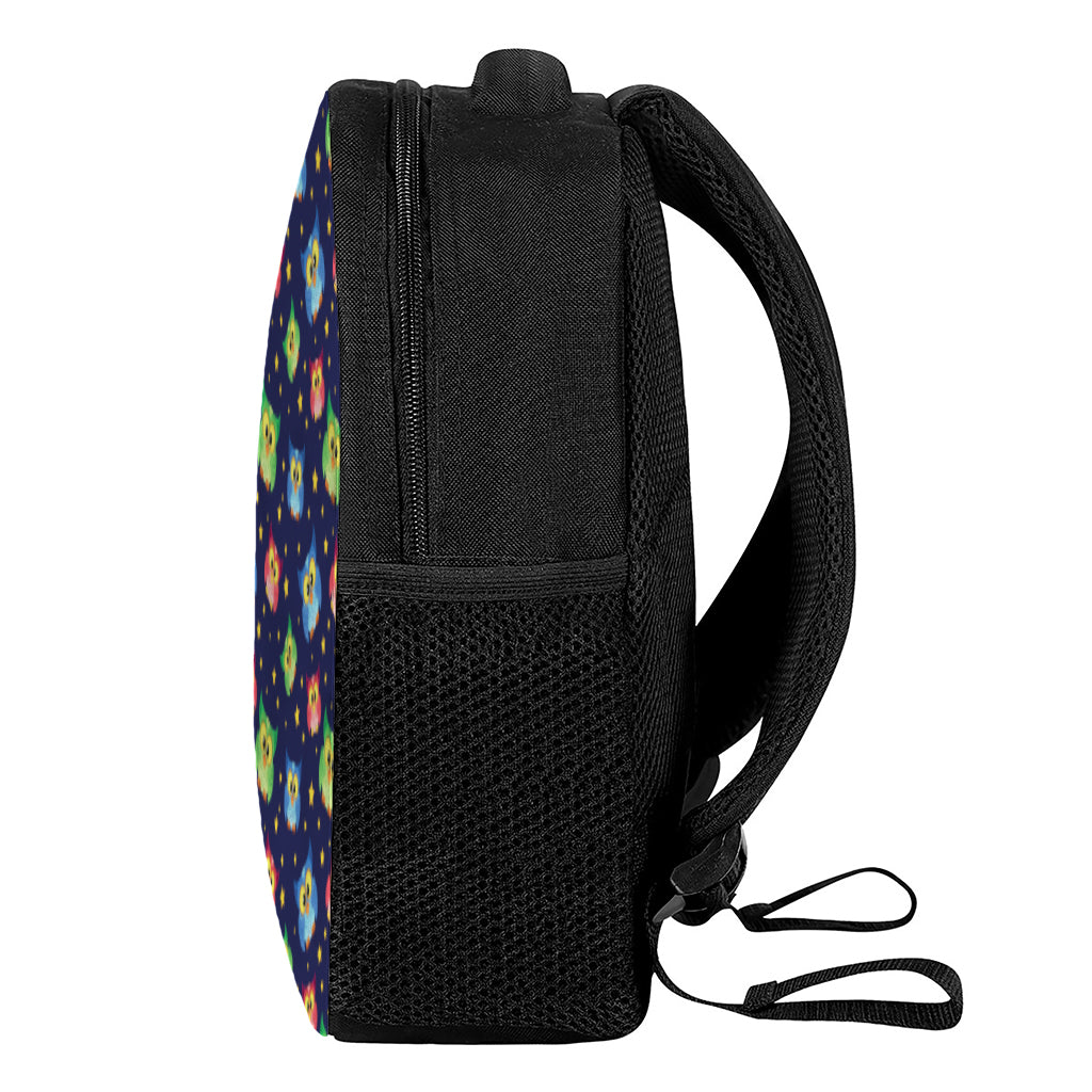 Owl And Star Pattern Print Casual Backpack