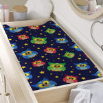 Owl And Star Pattern Print Changing Pad Cover