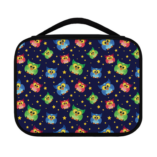 Owl And Star Pattern Print Classic Bible Case