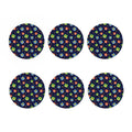 Owl And Star Pattern Print Coaster Set