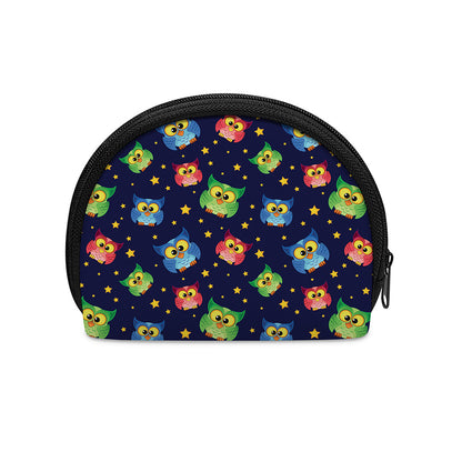Owl And Star Pattern Print Coin Purse