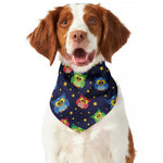 Owl And Star Pattern Print Dog Bandana