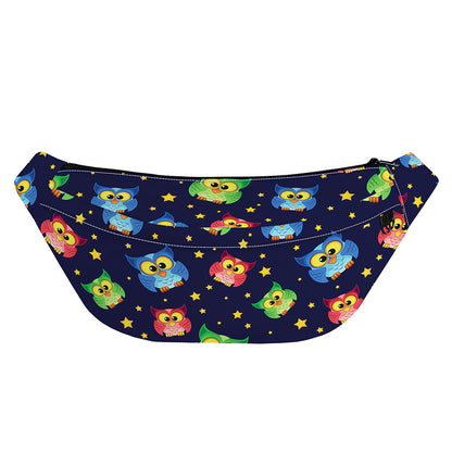 Owl And Star Pattern Print Fanny Pack