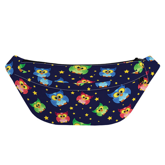 Owl And Star Pattern Print Fanny Pack