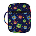 Owl And Star Pattern Print Front Pocket Bible Bag