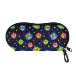 Owl And Star Pattern Print Glasses Case
