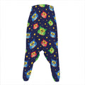 Owl And Star Pattern Print Hammer Pants