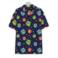 Owl And Star Pattern Print Hawaiian Shirt