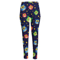 Owl And Star Pattern Print High-Waisted Pocket Leggings