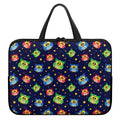 Owl And Star Pattern Print Laptop Sleeve With Handle