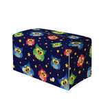 Owl And Star Pattern Print Leather Tissue Box Cover