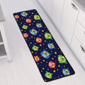 Owl And Star Pattern Print Long Kitchen Mat
