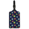 Owl And Star Pattern Print Luggage Tag