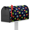 Owl And Star Pattern Print Mailbox Cover