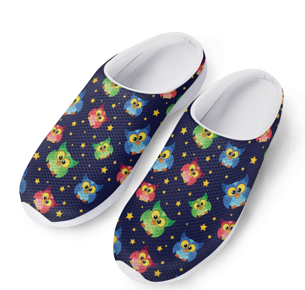 Owl And Star Pattern Print Mesh Casual Shoes