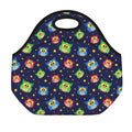 Owl And Star Pattern Print Neoprene Lunch Bag