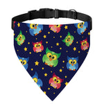 Owl And Star Pattern Print Over The Collar Dog Bandana