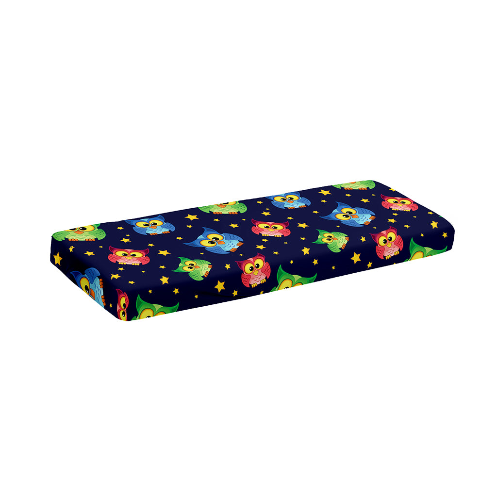 Owl And Star Pattern Print Piano Keyboard Cover