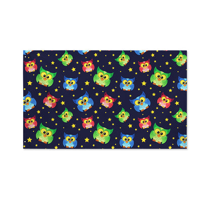 Owl And Star Pattern Print Polyester Flag