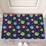 Owl And Star Pattern Print Rubber Doormat