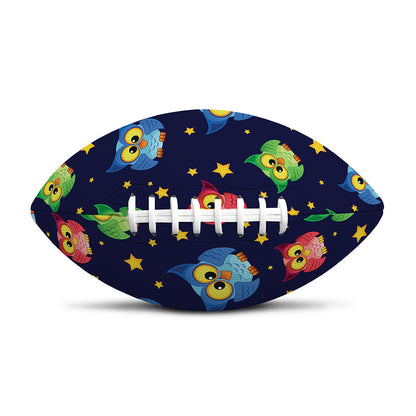Owl And Star Pattern Print Rugby Ball