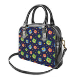 Owl And Star Pattern Print Shoulder Handbag