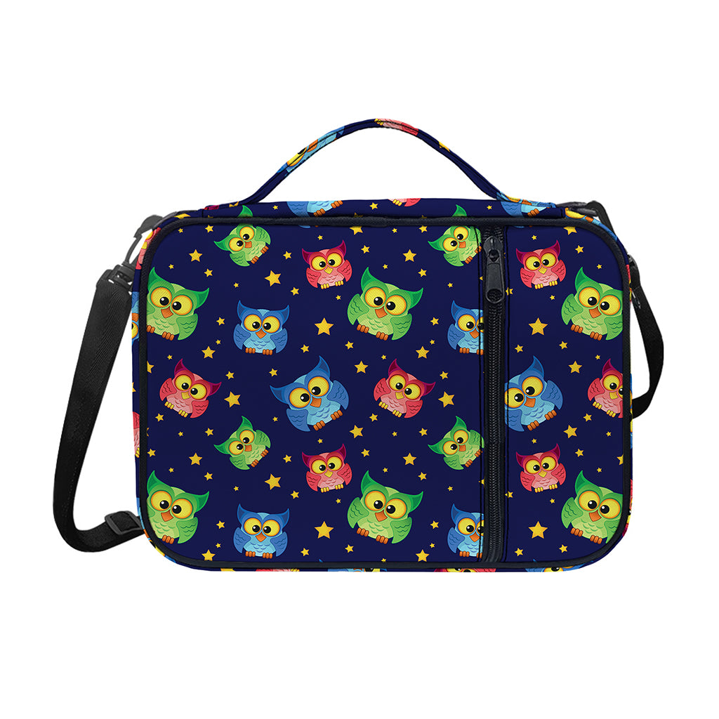 Owl And Star Pattern Print Shoulder Strap Bible Bag
