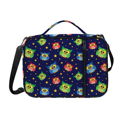 Owl And Star Pattern Print Shoulder Strap Bible Bag