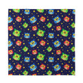 Owl And Star Pattern Print Silk Bandana