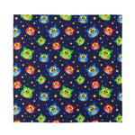 Owl And Star Pattern Print Silk Bandana