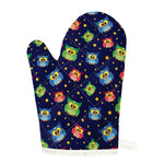 Owl And Star Pattern Print Single Oven Mitt
