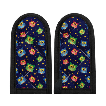 Owl And Star Pattern Print Skillet Handle Cover