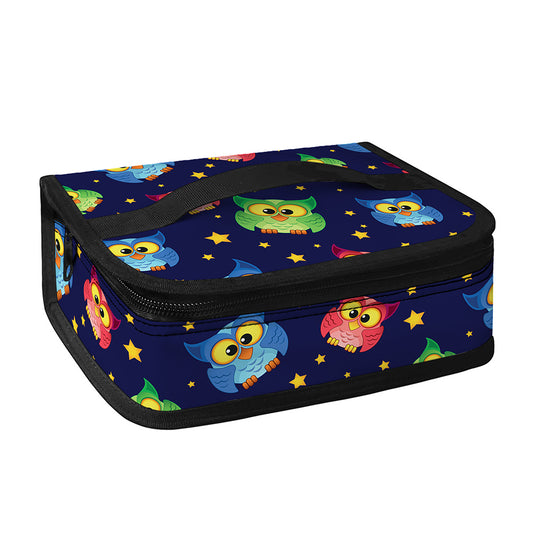 Owl And Star Pattern Print Small Lunch Bag