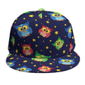 Owl And Star Pattern Print Snapback Cap