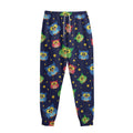 Owl And Star Pattern Print Sweatpants